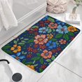 thumbnail image 3 of Pioneer Flower Floral Print Flannel Non Slip Door Rugs,Washable Door Mats Indoor,Decorative Door Mats,Dirt-Resistant and Absorbent Doormat for Entrance,Bedroom,Kitchen,Bathroom,31.5"x17", 3 of 4