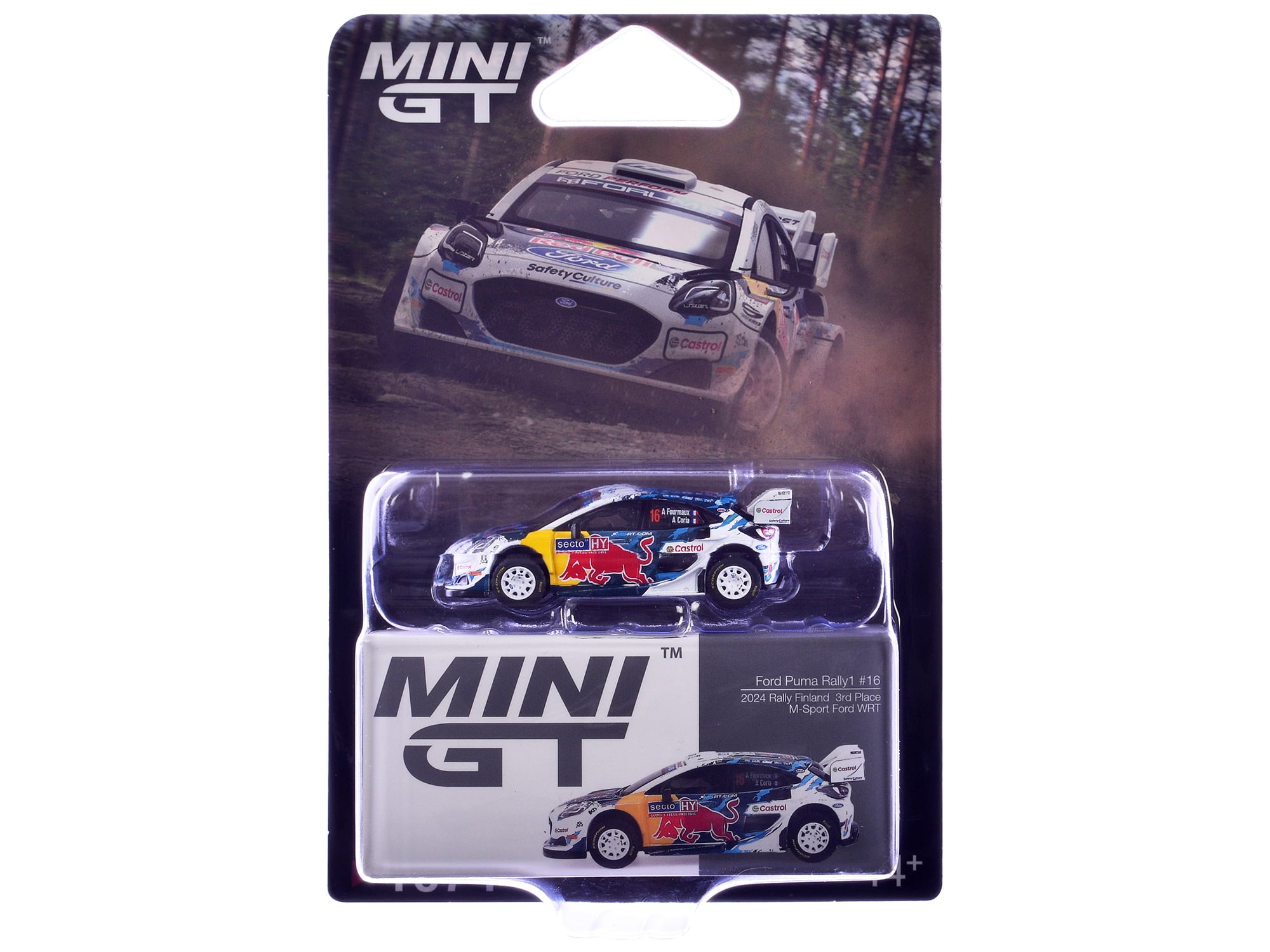 Ford Puma Rally1 #16 "M-Sport Ford WRT" 3rd Place "Rally Finland" (2024) Limited Edition 1/64 Diecast Model Car by Mini GT