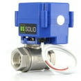 thumbnail image 3 of U. S. Solid IP65 Motorized Ball Valve 1/2 in NPT Full Port Stainless Steel AC/DC 9-24V 2 Wire Auto Return Wiring Normally Open Blue Casing, 3 of 6