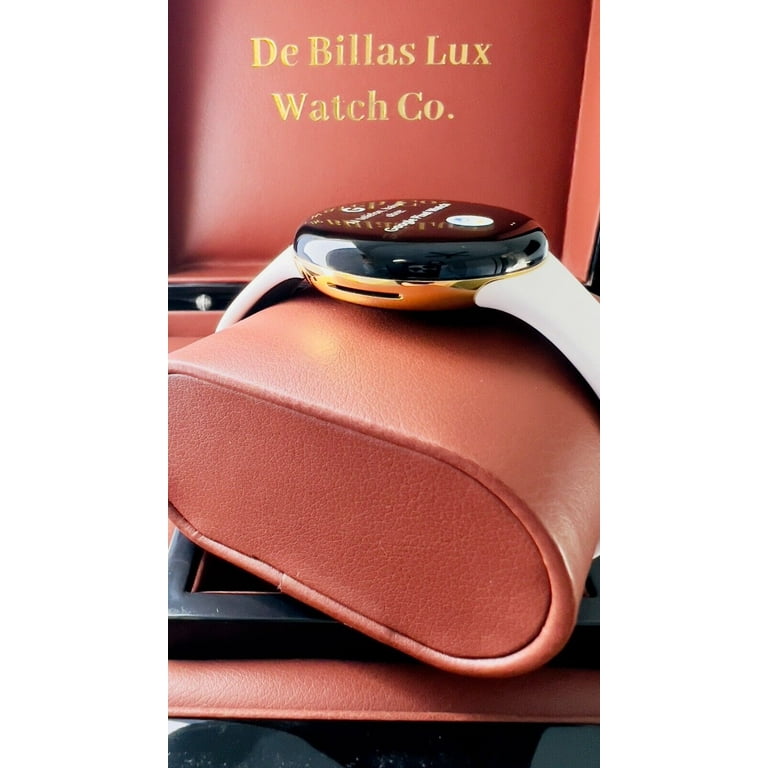 Custom Brand New Google Pixel Watch Polished 24k Gold plated Case Active Band