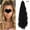 1b#-Upgraded mini claw, variant on Women 18" Long Wave Claw Jaw Ponytail Hair Extension Piece 170g