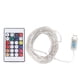 thumbnail image 1 of Cadena de luces LED multicolor alimentada por USB Decorativa 100 LED Luces de hadas con control remoto para la terraza del dormitorio, 1 of 10