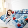 thumbnail image 4 of jejeloiu Christmas Snowman Bedding Comforter Set,Merry Xmas Twin Comforter Sets,Red Blue White Bedding Set For Girl Boys,Super Cozy Room Decor Reversible,2pcs, 4 of 8