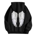 thumbnail image 5 of vigerkar Womens Hoodies Oversized Wings Graphic Sweatshirts Pullover Sweaters Long Sleeve Winter Fall Outfits Fashion Y2k Clothes (Black, XL), 5 of 5