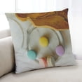 thumbnail image 1 of Ahgly Company Foods Macarons Coussin d'Intérieur, 18 Pouces par 18 Pouces, 1 of 6
