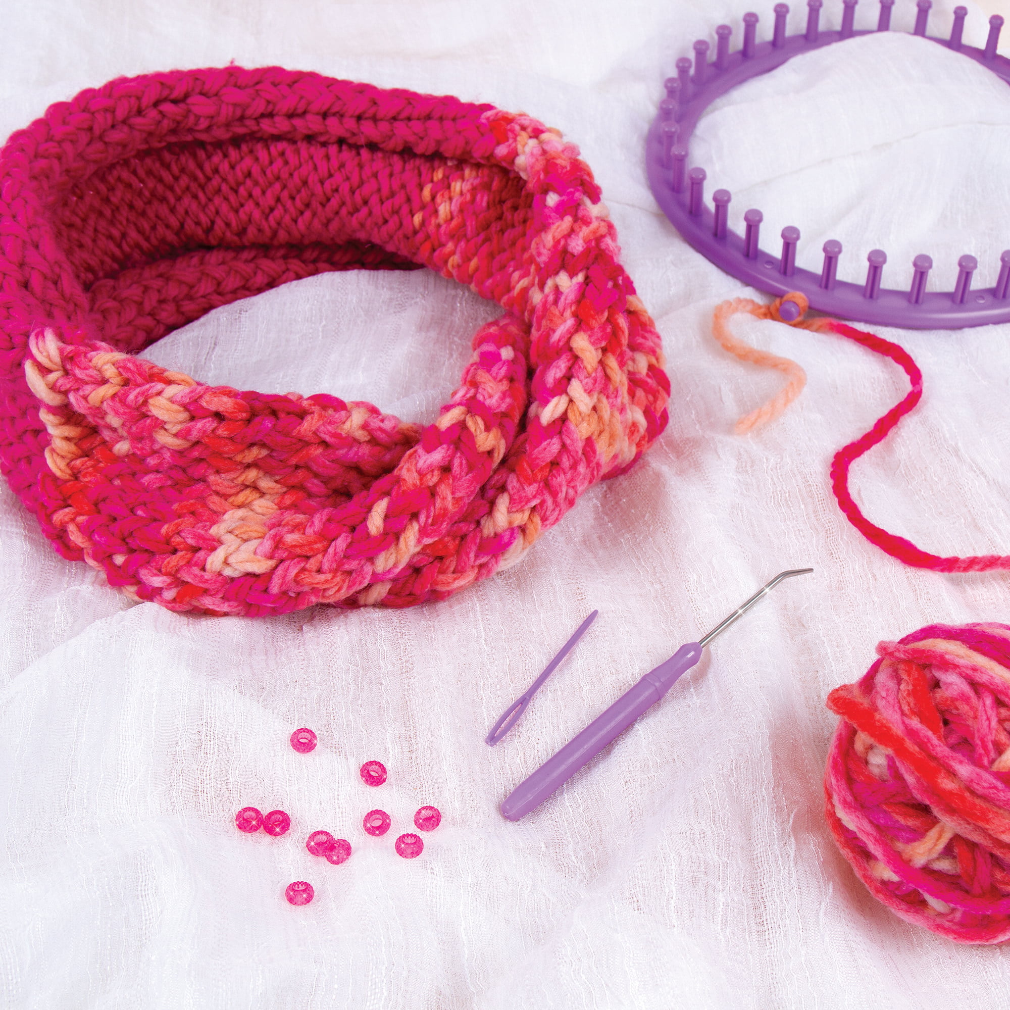Make It Real - Beanie and Infinity Scarf Knitting India