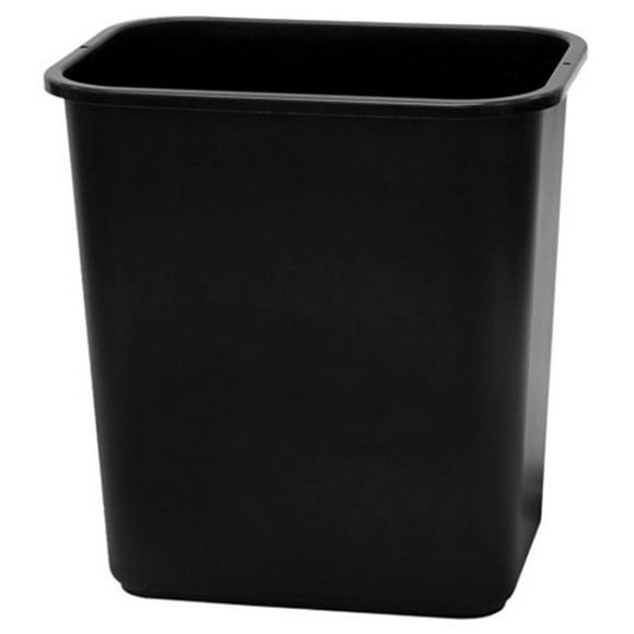 United Solutions WB0057 Black Thirteen Quart Rectangular Office/Indoor Wastebasket - 13QT 3.25 Gallon Trash/Refuse Can in Black for Home Office or Dorm Room