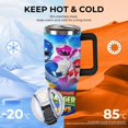 Power Rangers Insulated Tumbler with Lid and Handle 40oz Stainless