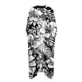 thumbnail image 4 of Xdegoge Kimono Cardigans for Women Open Front Half Sleeve Boho Tropical Print Cover Up Sheer Chiffon Duster Lightweight Summer Casual Daily Outerwear, 4 of 9