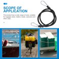 thumbnail image 6 of HOOWIFFY 6-Pack Black Heavy Duty Bungee Cords with Hooks for Secure Bike, Motorcycle, and Luggage Fastening, 6 of 6