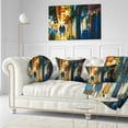 thumbnail image 3 of Designart Couple Walking in an Alley - Cityscape Throw Pillow - 12x20, 3 of 5