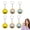 Set B, variant on 6Pcs Mini Dumpling Keychain, Adorable Cartoon Pendant for Backpacks Keys Bags, Soft Squishy Fidget Clicker Keychain