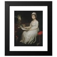 thumbnail image 2 of Mather Brown 15x18 Black Modern Framed Museum Art Print Titled - Portrait of a Young Woman (1801), 2 of 5