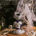 thumbnail image 5 of Halloween Yoga Mummy Statue - Spooky Tabletop Decor, Funny Desk & Shelf Decoration for Halloween Parties, Premium Mummy Figurine with Yoga Pose, 5 of 6