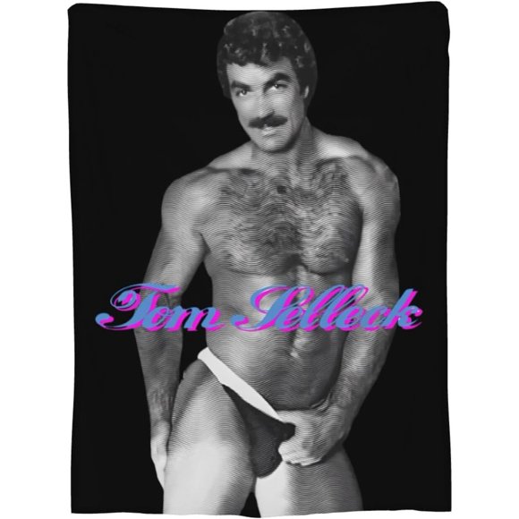 Tom Selleck Blanket Air Condition Quilt Characters Memories Youth of Rock Band Soft Warm Blanket 80"x60"