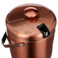 thumbnail image 4 of 3 Litre Ice Bucket Insulated Stainless Steel Double Wall with Lid and Ice Tongs,Copper, 4 of 6