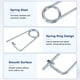 thumbnail image 2 of Uxcell 4-Pack Pin de Seguridad de Chaveta en Forma de Broche, Pines de Acero de Resorte M6x77mm, Sujetadores de Broche de Bloqueo Rápido, Clips Retenedores Pesados, 2 of 7