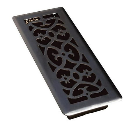 

C164-OMB04X10 Scroll Floor Register Matte Black - 10 x 4 in.