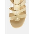 thumbnail image 5 of WINDRUSH Cage Wedge Leather Sandal in Nude, 5 of 7