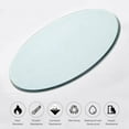 thumbnail image 3 of NYEESS 40 inch Round Tempered Glass Table Top, 3/8 inch Thick Pencil Edge Surface for Dining, Coffee, Side Table, 3 of 7