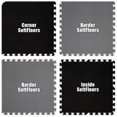 thumbnail image 1 of Alessco SFBKGY1010 SoftFloors - Damier Noir & Gris - 10 x 10 Ensemble, 1 of 1