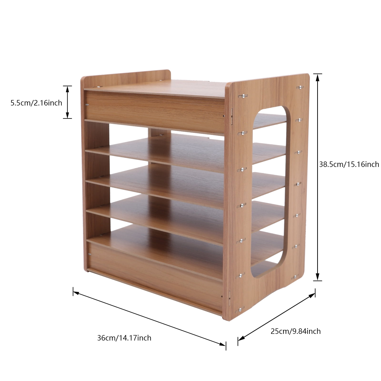 High-Density File Organizer with 7 Layers, Space-Saving Design, Adjustable, Easy to Assemble and Clean