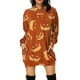 thumbnail image 2 of Vestido de Sudadera Yuyangstore Con Capucha Estampado Colorido Naranja XXXL, 2 of 4