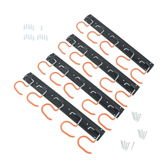 68" All Metal Garden Tool Organizer Hooks Storage With Hooks Tool Hanger