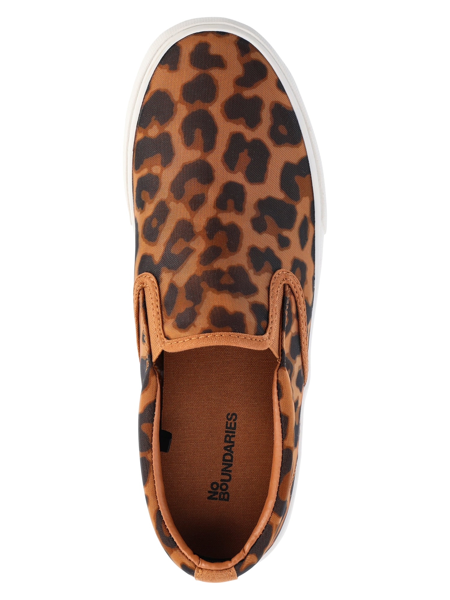 No Boundaries Women's Canvas Slip On Sneakers, Wide Width Available