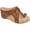 Brown, variant on Journee Womens Rayna Wedge Heel Slip On Sandals
