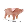 thumbnail image 3 of Realistic Pig Plush Toy, Stuffed Piggy Doll - Approx. 14 Inch (35cm) Size, Soft Cuddly Fabric, Realistic Piggy Features - for Kids, Adults, Home Decoration, Picnic Play, Birthday Gifts, Bedroom Decor, 3 of 6