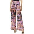 thumbnail image 2 of Maison Jules Womens Printed Casual Wide Leg Pants, 2 of 3