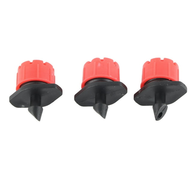 TKSE 1/4 Inch Irrigation Drippers Sprinklers, 50/100/150pcs Adjustable Garden Irrigation Watering Flow Dripper Anti-Clogging Emitter Head Drip Flower Plant Tools(50)