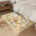 thumbnail image 4 of relayinert Tapis Anti-Salissures Floral Lavable Durable Polyester Lavable Tapis d'Entrée Intérieur Paillassons Tapis d'Entrée 3 50*80cm, 4 of 6