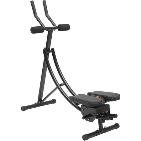 Ab Workout Equipment - Ab Machine Abdominal Exercise Equipment for Home Gym, Foldable Ab Crunch Waist Trainer for Stomach Workout