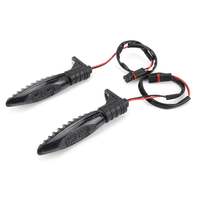 Motorcycle Indicator Motorbike Light Pair Front Turn Signal Indicator LED Light 12V Replacement For S1000RR R1200GS F800GSBlack Lens