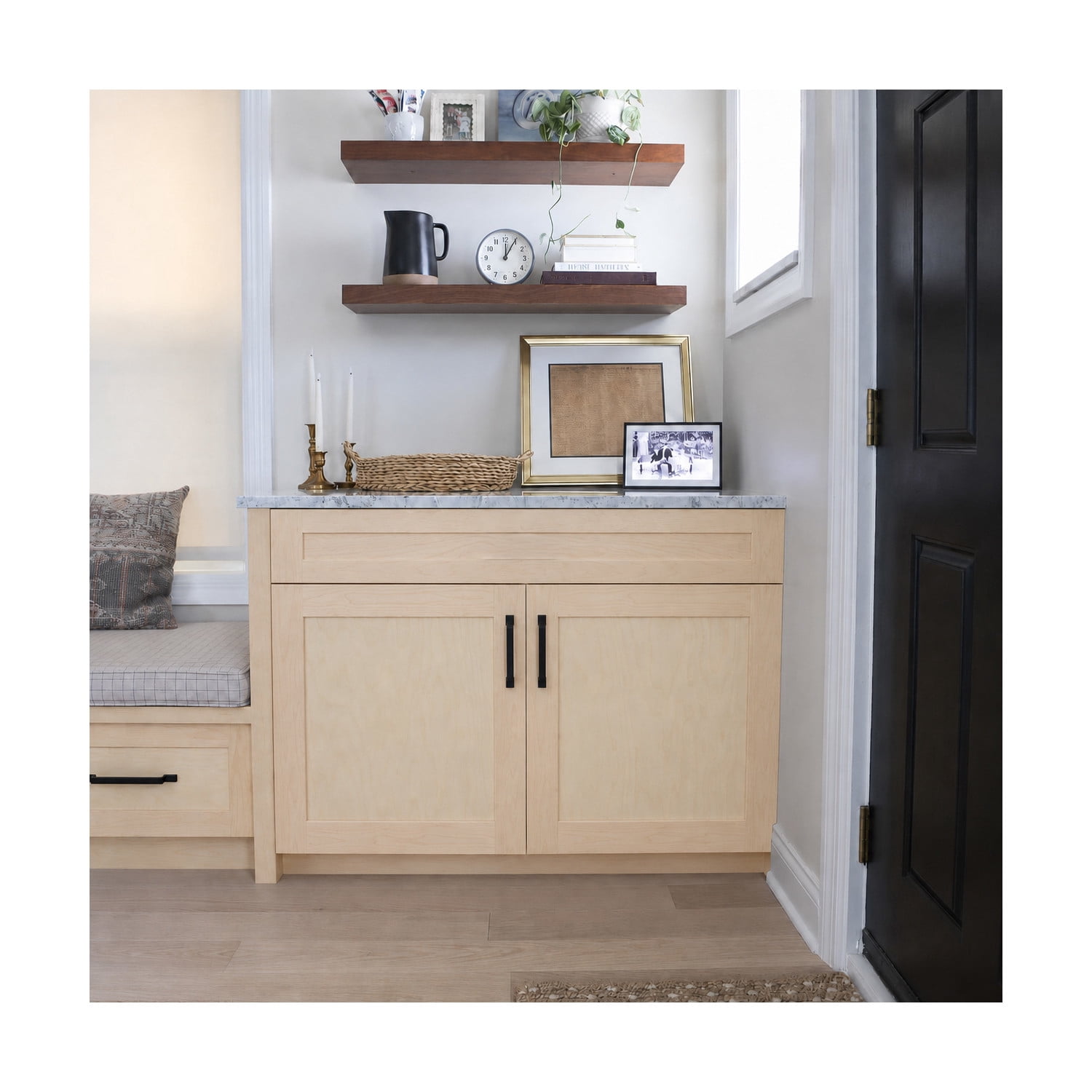 Design House Brookings Kitchen Sink Base Cabinet, Unfinished Birch, 36"