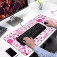 thumbnail image 2 of Long Mouse Pads for Desk,Pink Breast Cancer Desk Mats on Top Of Desks, Desk Mouse Pad Extra Large with 3mm Non-Slip Base and Stitched Edge for Gaming,Office,Work,Home 31.5x15.7in, 2 of 5