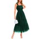 thumbnail image 1 of Vestido BTFBM para mujer de verano 2025, sin mangas, cuello cuadrado, midi, 1 of 6