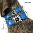 thumbnail image 2 of CBS Studios Inc. Pet Collar, Dog Collar Metal Seatbelt Buckle, Star Trek Starfleet Insignia Blue White, 9.5 to 13 Inches 1.0 Inch Wide, 2 of 8