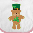 thumbnail image 4 of Inktastic St Patricks Day Irish Teddy Bear Shamrock Boys or Girls Baby Bib, 4 of 4