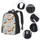 thumbnail image 2 of Disketp Insects and Flowers Mochila Minimalista de Gran Capacidad, Mochila de Viaje para Escuela, Trabajo o Uso Diario, 2 of 6