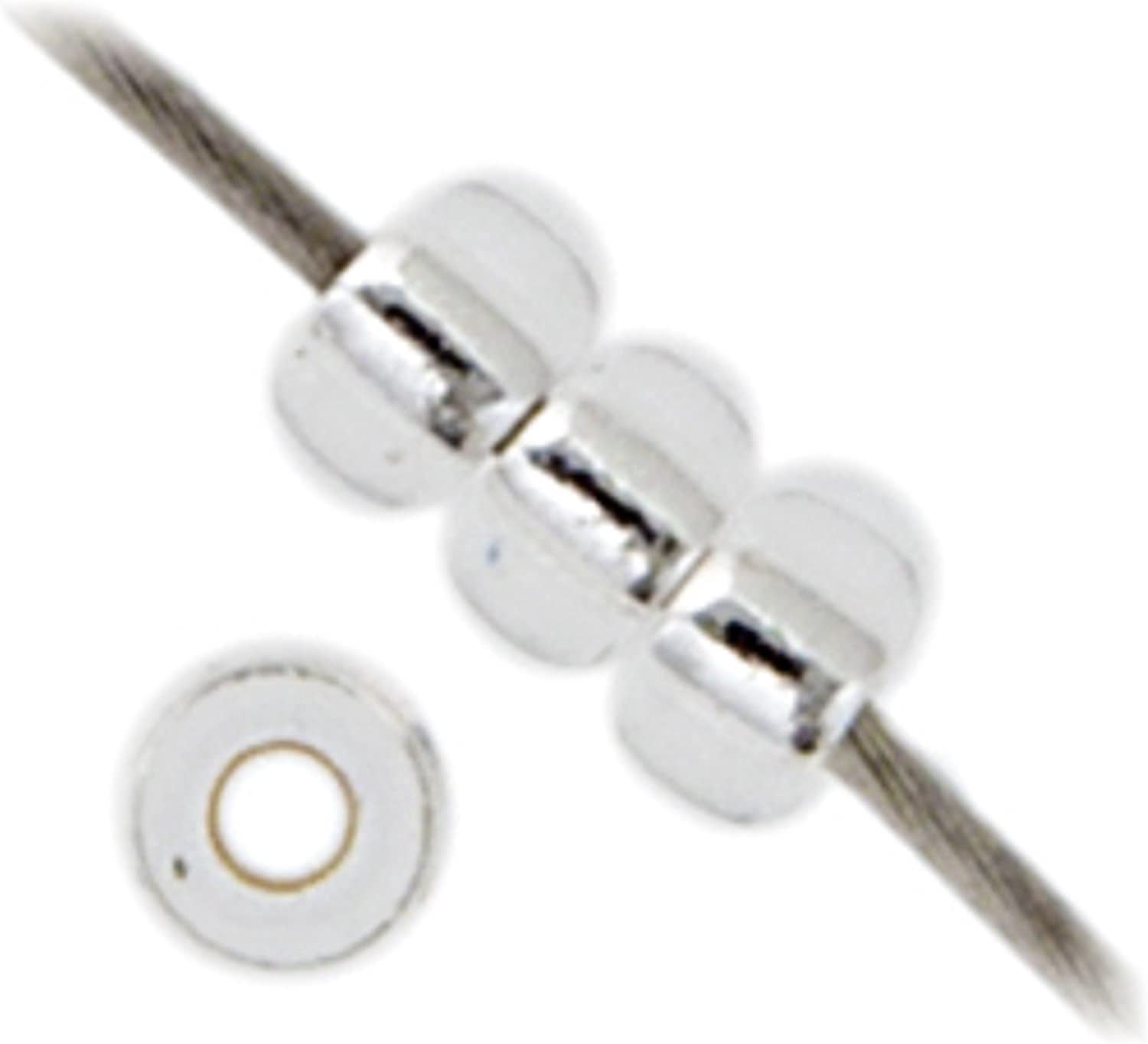 Miyuki Seed Bead 11/0 - Crystal Silver Lined DB0001 250Gms Bulk Bag of Japanese Glass Beads