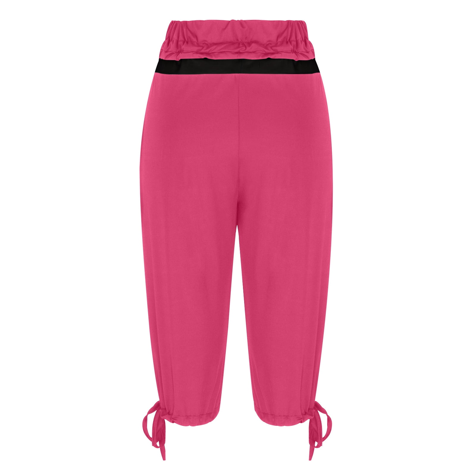 PAX00100 ♥ PAX PINK OVERSIZED CAPRI PANTS /追跡付 Penkiiy Women's Joggers Pants Baggy Lightweight Capri Pants