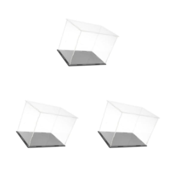 Cateissary Acrylic Display Case Dustproof Protection Boxes Container Type1 NO1