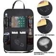thumbnail image 2 of Organizador de coche para niños, protector de asiento trasero impermeable con soporte para iPad y tableta con pantalla táctil extragrande., 2 of 5