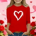 thumbnail image 2 of BLVB Valentines Day Shirt for Boys Girls Valentine Heart Graphic Tshirts Kids Valentine's Day Outfit Love Tee Tops 3-12T, 2 of 5