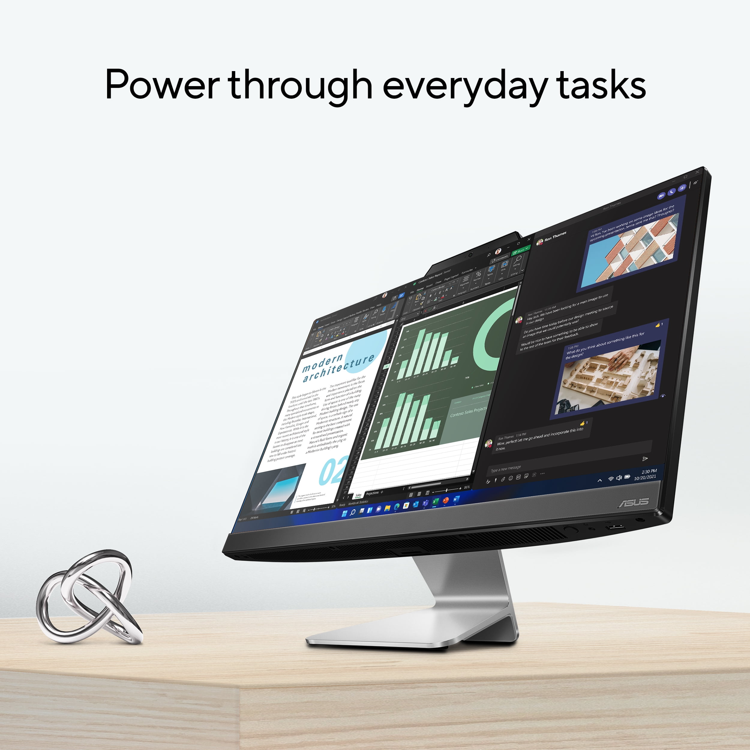 ASUS A3402 PC All-in-One, 23.8” FHD, Intel i7-1255U,16GB