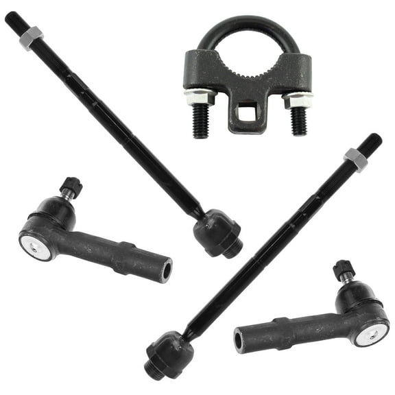 TRQ Front Inner & Outer Tie Rod End Set w/ Tool for Avalanche Silverado Sierra PSA69870 Fits select: 2007-2013 CHEVROLET SILVERADO, 2007-2014 CHEVROLET TAHOE