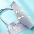 thumbnail image 4 of Womens Bras No Underwire Full Support Soft Bras Breathable Adjustable Strap Bra for Everyday Sports Wear, 4 of 6